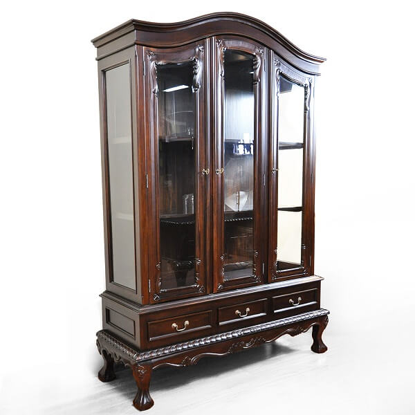 Antique Chippendale display cabinets