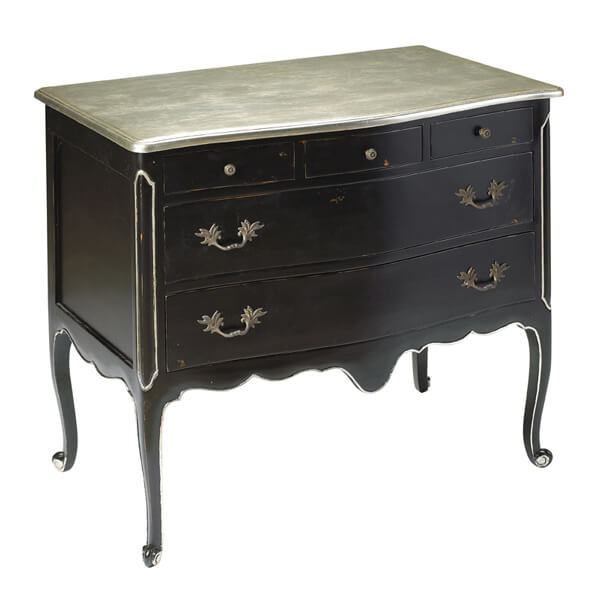Antique Black Chest of Drawers