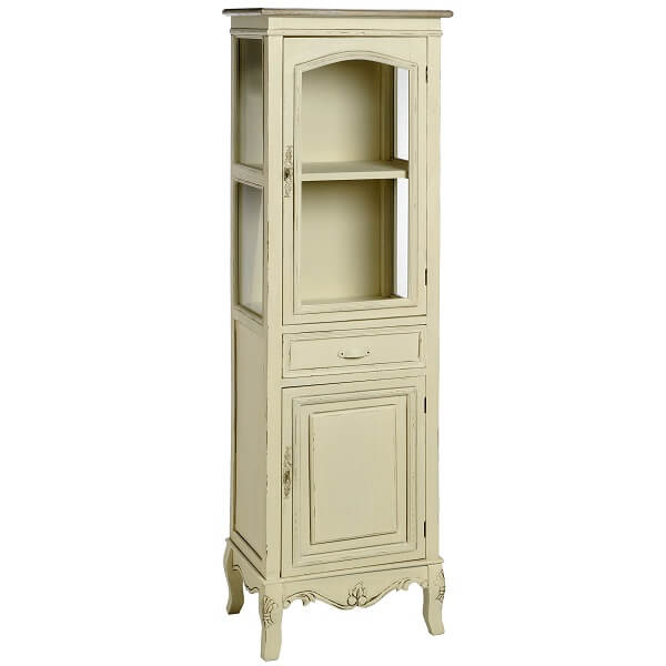 Antique White Paint Display Cabinets