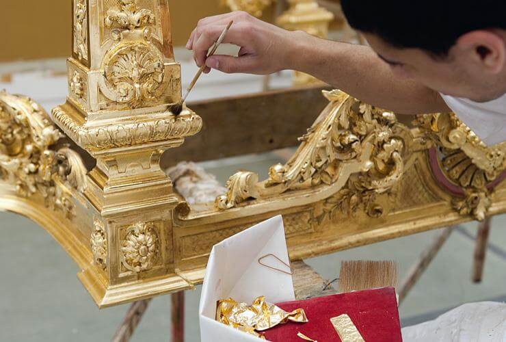 gilded furniture process